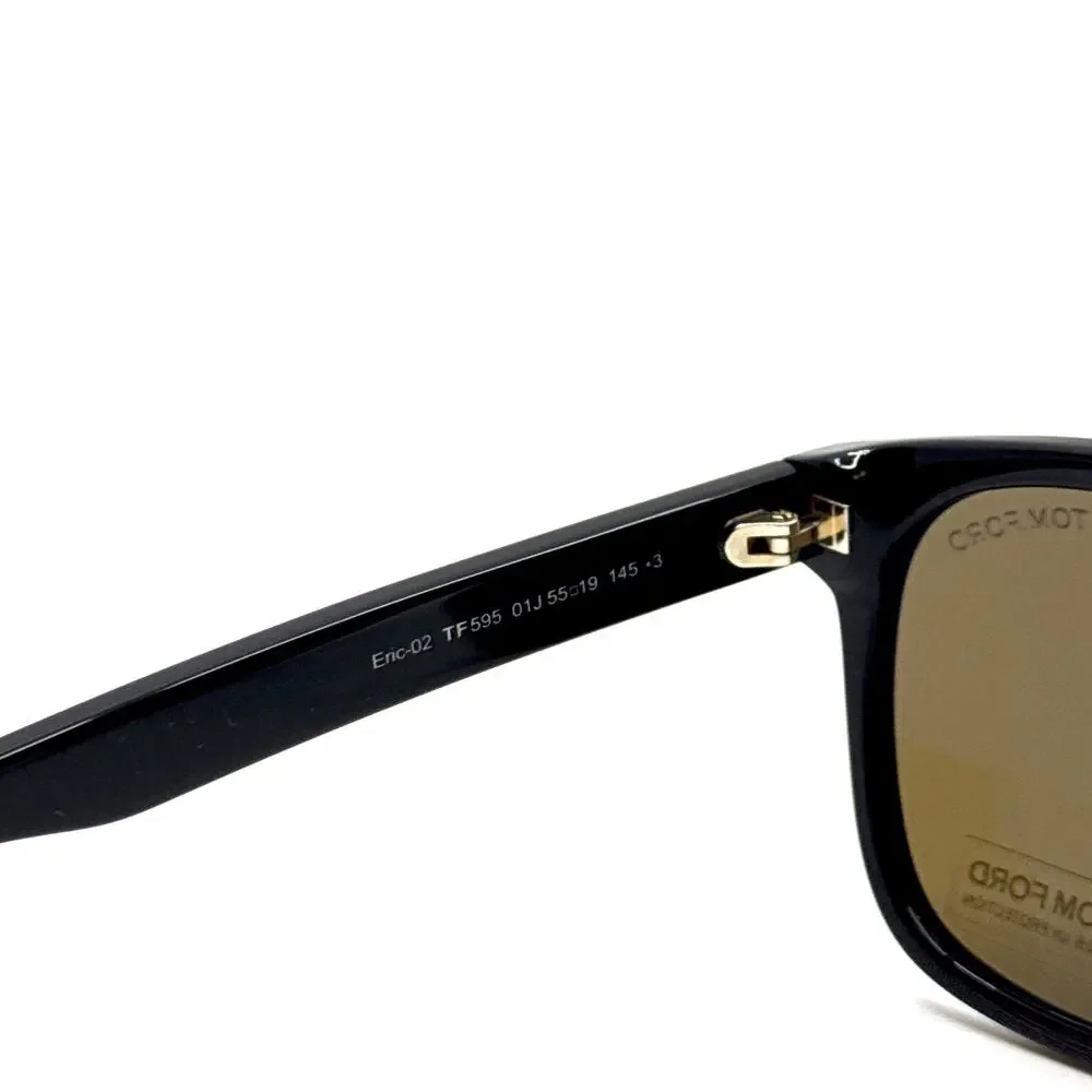 New, TOM FORD Eric-02 Sunglasses TF595 01J Authentic